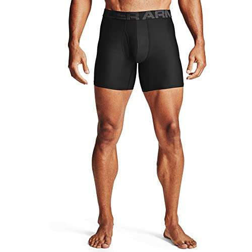 Under Armour Men Tech 6in 2 Pack, Quick-drying sports underwear, 2 pack comfortable men's underwear with tight fit (Prime Exclusive)