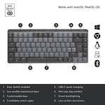 Logitech MX Mechanical Mini Wireless Illuminated Keyboard, Tactile Quiet Switches, Backlit, Bluetooth, USB-C £109 at Amazon