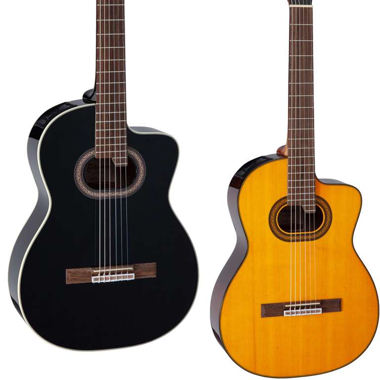 Takamine G Series GC6CE Electro Classical Guitar - Soild Spruce Top - Black or Natural @ GuitarGuitar