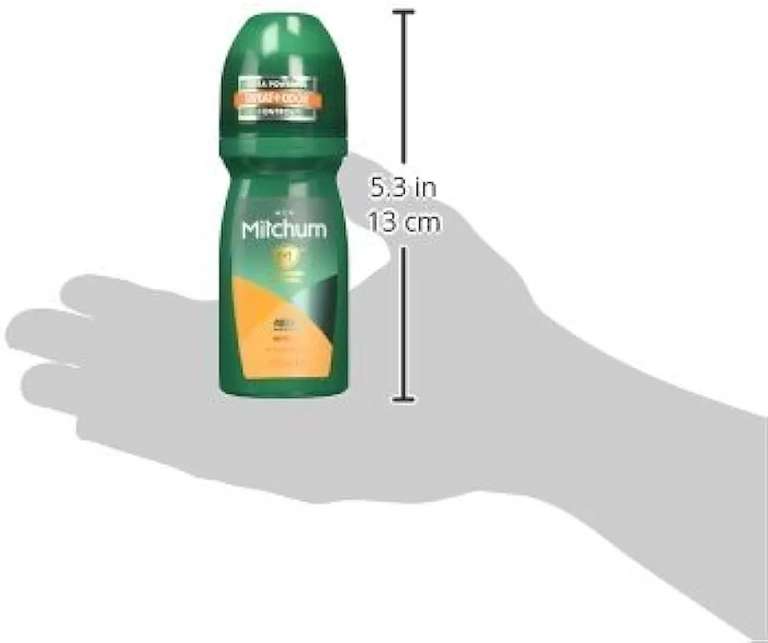 Mitchum Men 48HR Protection Roll-On Deodorant & Antiperspirant, Sport, 100ml (£1.69 S&S + 5% Voucher on 1st S&S) With £1 Applied Voucher