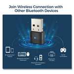 CGZZ Bluetooth 5.0 Adapter, Bluetooth Adapter PC, for PC Desktop Laptop, Supports Windows 10/8.1/8/7, Linux, Bluetooth Dongle