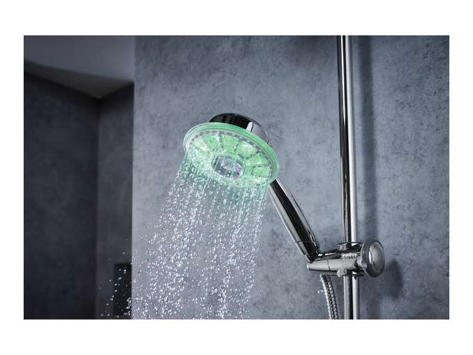 Livarno Home LED Shower Head - Choice of 2 - £9.99 Each In Store @ Lidl