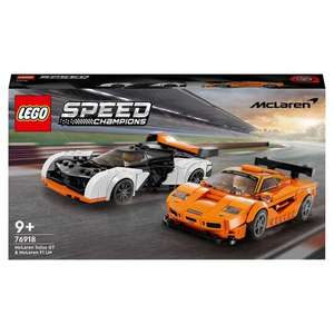 Lego Speed Champions McLaren Solus GT & McLaren F1 LM 76918 (Clubcard Price)