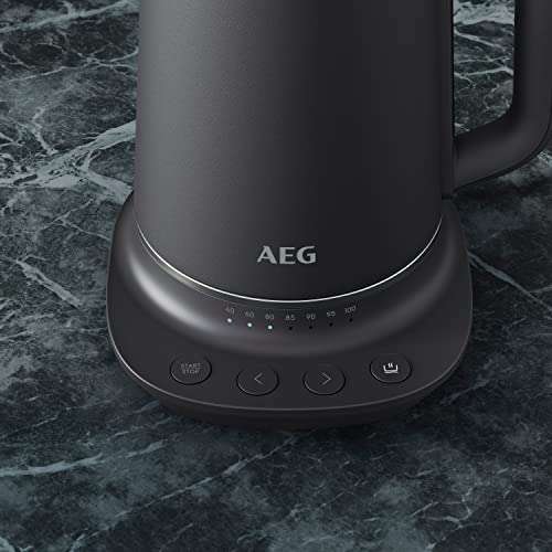 AEG Gourmet 7 Digital Temperature Control Kettle 1.7L in Black