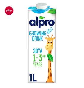 Alpro Soya Growing Up Drink 1-3+ Years 1L + £1.50 Click & Collect
