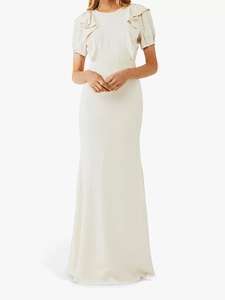 Ghost Delphine Ruffle Wedding Dress, Cloud Dancer, £99