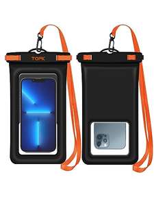TOPK Waterproof Phone Pouch Case, [2-Pack] Universal iPX8 Waterproof Phone Case - with voucher - sold by TOPK - FBA