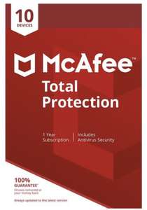 McAfee Total Protection - 10 devices - £9.99 @ Currys