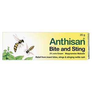 Anthisan Bite & Sting Cream 20g- Relief from insect bites, stings & stinging nettle rash £2.50 @ Amazon