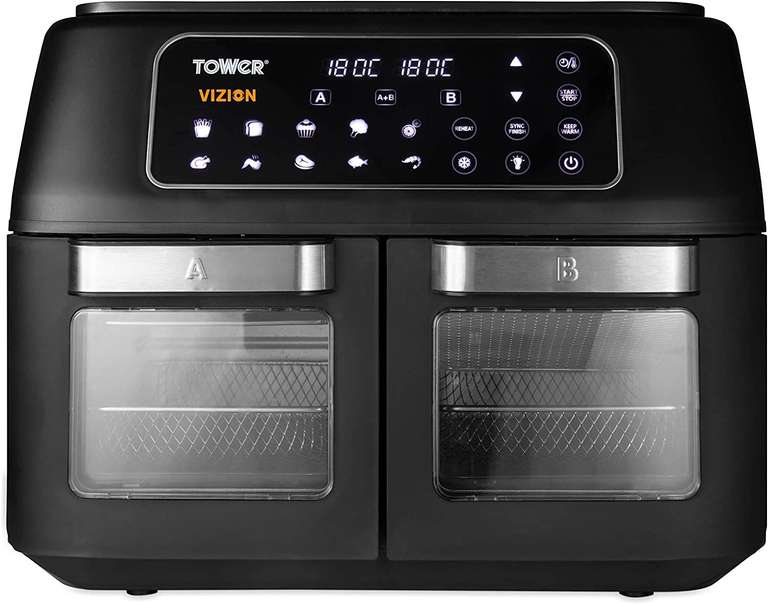 Tower T17102 Vortx Vizion Dual Compartment 11 L Air Fryer Oven Damaged Box/Refurbished £91.99 With Code @ essential appliances / eBay