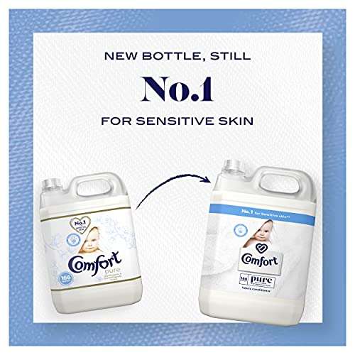 Comfort Pure Sensitive Gentle for Skin Fabric Conditioner Softener 166 Wash 5L Upto 5 months supply - £6.50 @ Amazon