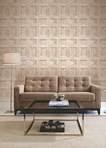 Brewster FD31054 Wood Panel Wallpaper - Cream £5 @ Amazon
