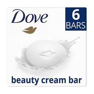 Dove Original Moisturising Beauty Bar 6x90g - £2.77 @ Waitrose