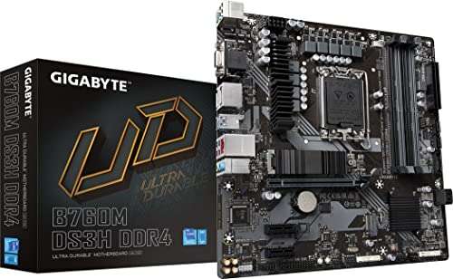 Gigabyte B760M DS3H DDR4 Motherboard - £98.65 Sold by Amazon EU @ Amazon
