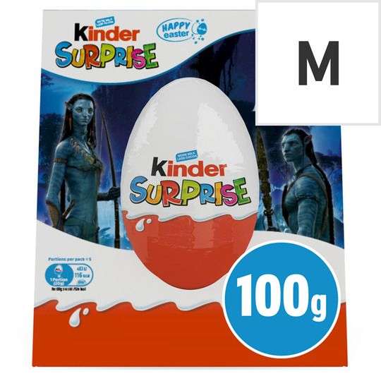 Kinder Surprise Chocolate Easter Egg 100g (medium) £3.50 clubcard price @ Tesco