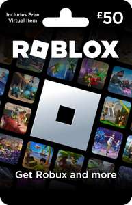 Roblox £50 Physical Gift Card w/ free Virtual item - Prime Exclusive Deal