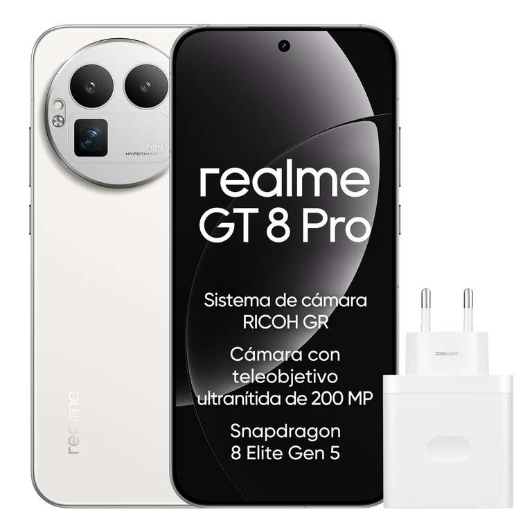 realme GT 8 Pro Smartphone 12GB 256GB, RICOH GR Camera System, Snapdragon 8 Elite Gen 5, 7,000mAh + Adapter (2 Pin)