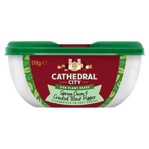Cathedral City Plant Based Spring Onion & Cracked Pepper Spreadable Alternative To Soft Cheese 170G instore - Cromwell Road London