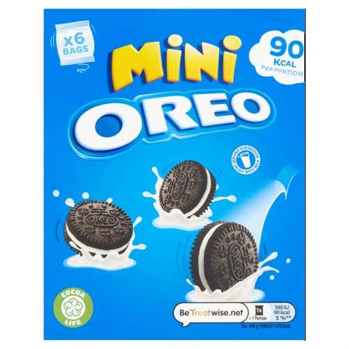 Oreo Mini Chocolate Sandwich Biscuits, 114 g - pack of 6 x 4 - minimum quantity 4