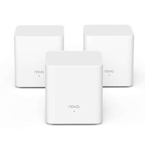  Tenda AX1500 Mesh WiFi 6 System Nova MX3 - Covers up to 3500  sq.ft - Whole Home WiFi 6 Mesh System - Gigabit Mesh Router for 80 Devices  - Dual-Band Mesh