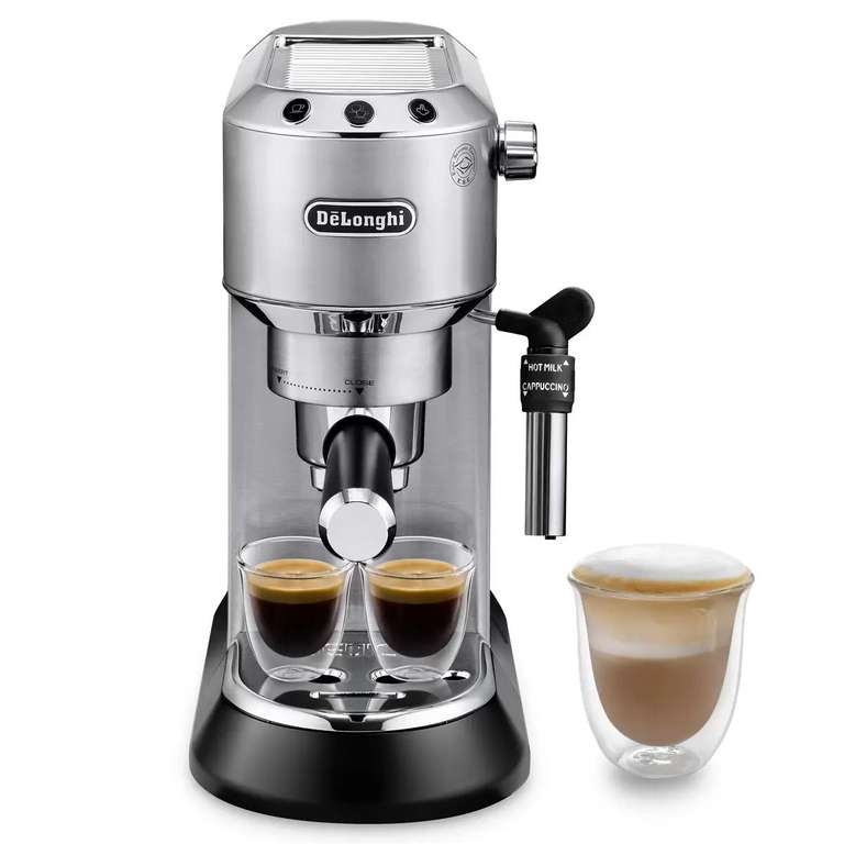 De'Longhi Dedica Barista Silver Pack Coffee Machine with Grinder 149.99 ...