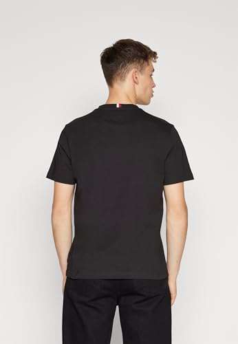 Tommy Hilfiger Men's Monotype Chest Stripe Tee S/S T-Shirts - S - XXL (Black)