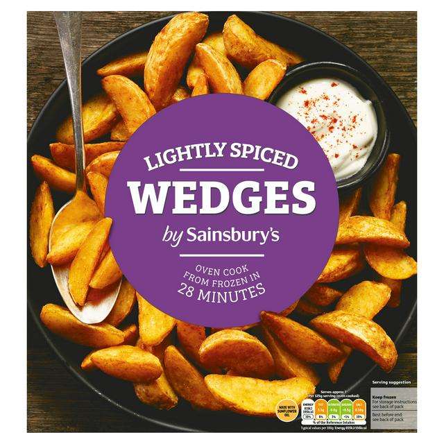Sainsbury's Lightly Spiced Wedges (Frozen) 900g £1 @ Sainsburys