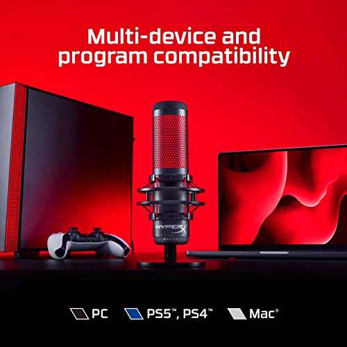 Hyperx Quadcast standalone Microphone for streamers, content creators and gamers £76.99 @ Amazon