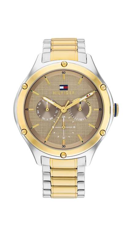 Tommy Hilfiger Analogue Multifunction Quartz Watch for Women with Stainless Steel Bracelet (in taupe version)