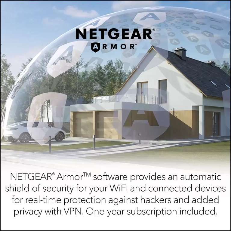 Netgear Nighthawk MK73S Dual-Band WiFi 6 Mesh System, 3Gbps, Router and 2 Satellites MK73S-100EUS - Discount At Checkout