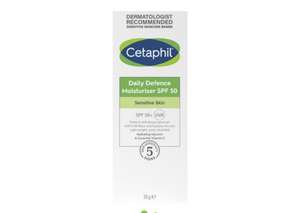 Cetaphil daily defense moisturizer SPF 50+ UVA 50g