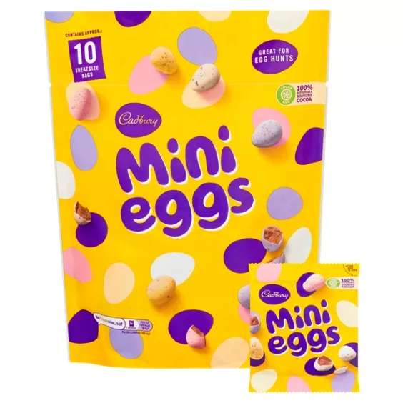 Cadbury Mini Eggs Pouch 10 Pack 385G - £3.00 (Clubcard Price) @ Tesco