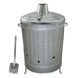 Large 90 Litre Metal Galvanised Garden Incinerator with Legs and Free Ash Shovel for £20 delivered @ WeeklyDeals4Less