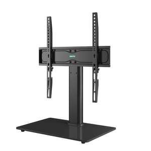 BONTEC Universal Table Top Pedestal TV Stand with Bracket for 26”-55” TV // Height Adjustable - Sold by bracketsales123 FBA