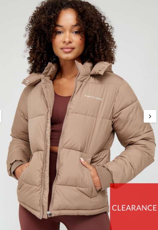 Pink Soda Calabria Padded Jacket - Fossil - £30.00 free collection @ Very