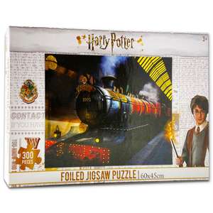 Harry Potter Hogwarts Express Foiled 300 Piece Jigsaw Puzzle - £5.10 With Code + £1.99 Click & Collect - @ The Works