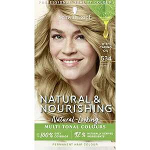 Schwarzkopf Natural & Nourishing 534 Light Beige/Blonde Hair Dye £1.37 (£1.30 or less S&S) @ Amazon
