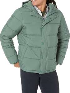 Amazon Essentials Men's Heavyweight Hooded Puffer Coat size L green £13.14