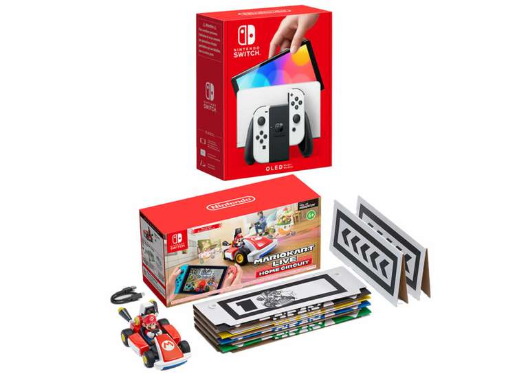 Nintendo Switch OLED model + Mario Kart Live: Home circuit mario - £299.99 + £4.99 delivery @ GAME