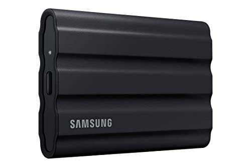 2TB - Samsung T7 Shield USB-C 3.2 Gen2 Portable SSD - 1050MB/s, 3D TLC, IP65, Shock Resistant - £129.63 (£79.63 after £50 Cashback) @ Amazon