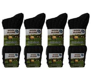 12 Pairs Of Men's Boot Thermal Hike Socks Anti Blister Padded Sole Work Socks - Sold by RZK TEXTILES GROUP