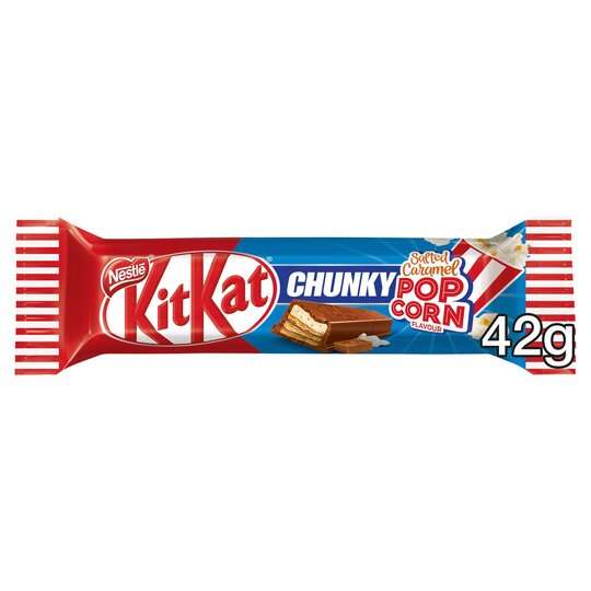 Nestle Kitkat Chunky Salted Caramel Popcorn flavour, x5 42g bars for £1 @ Farmfoods