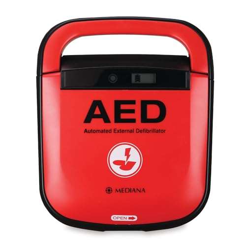 Reliance Medical Mediana A15 HeartOn AED Unit - Adult/Paediatric Mode Switch - Defibrillator Unit for Home, Schools, Clubs and Groups