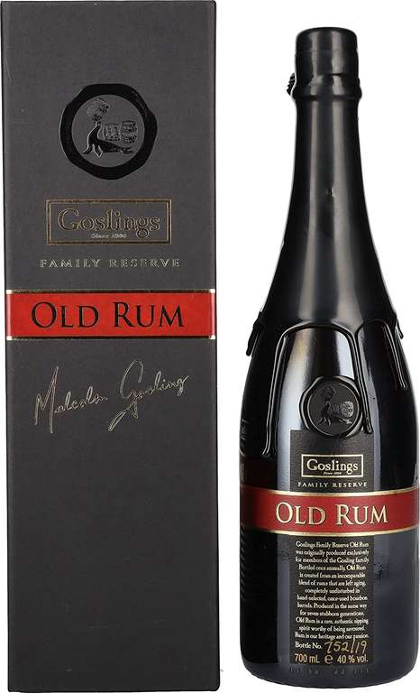 Gosling's Family Reserve Old Rum Bermuda Rum(aged 16~19 years) 40% ABV 70cl £46 /£43.70 with Subscribe and Save @ Amazon