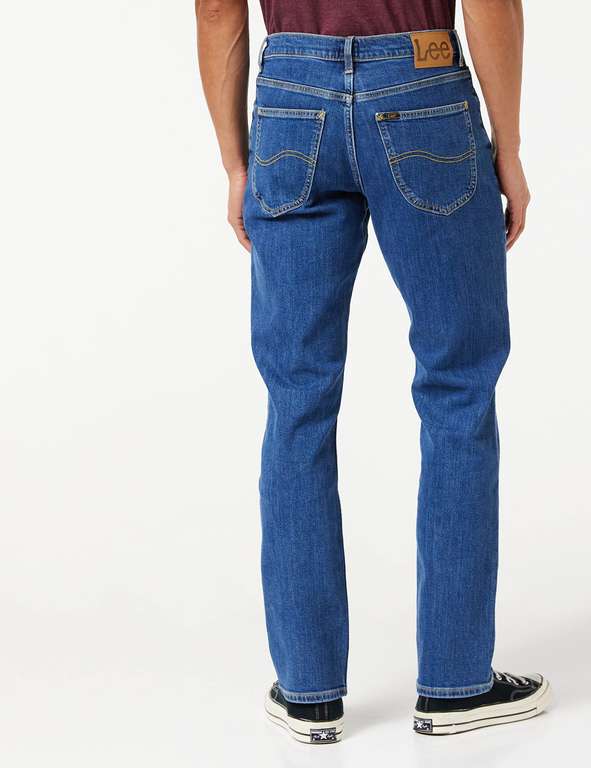 Lee Men's Brooklyn straight jeans (Mid Stonewash)Only some sizes available at £22.