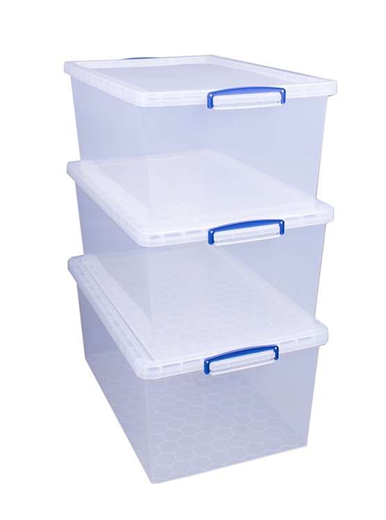 Really Useful Clear Storage Box - 145L, Home