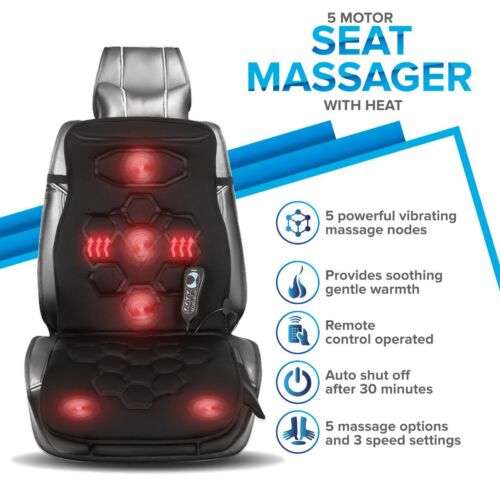 LIVIVO Car Seat Back Massager Heated - Remote Control - £34.95 @ eBay sold by Sash Time