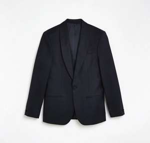 River Island Mens Blazer Jacket Navy Slim Fit Shawl Collar £18 + free delivery @ Riverislandoutlet Ebay