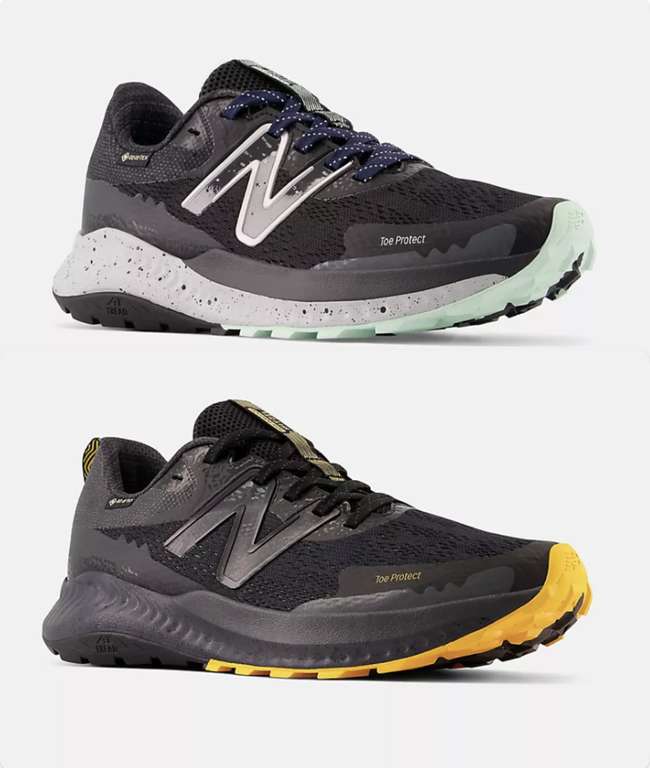 New Balance DynaSoft Nitrel v5 Gore-Tex Trail Running Shoes (Men & Women's) - Black & Jade or Black & Apricot