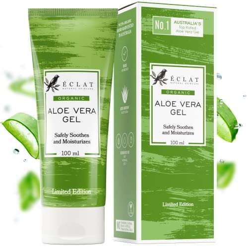 Pure Aloe Vera Gel for Face, Hair & Body - £1.99 (Prime Exclusive) Sold by Eclat Skincare / Fulfilled by Amazon @ Amazon